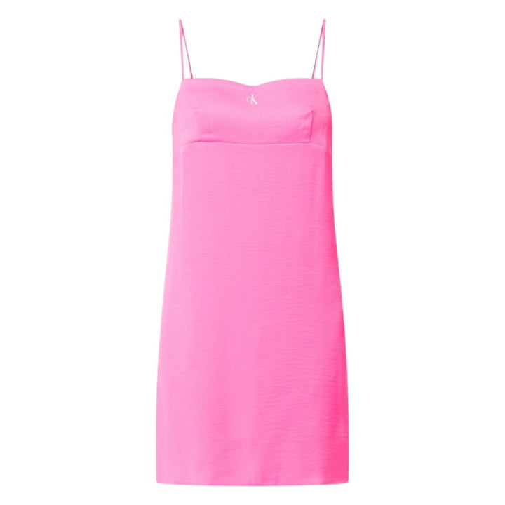 Calvin Klein Spagettipántos Ruha | Neon Pink