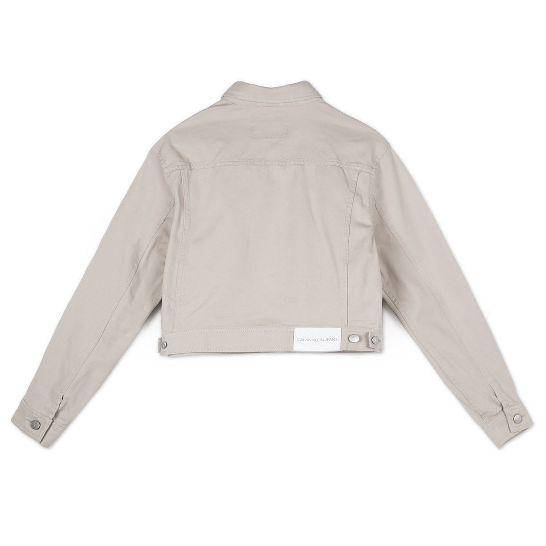 Calvin Klein Crop Farmerdzseki | Bézs