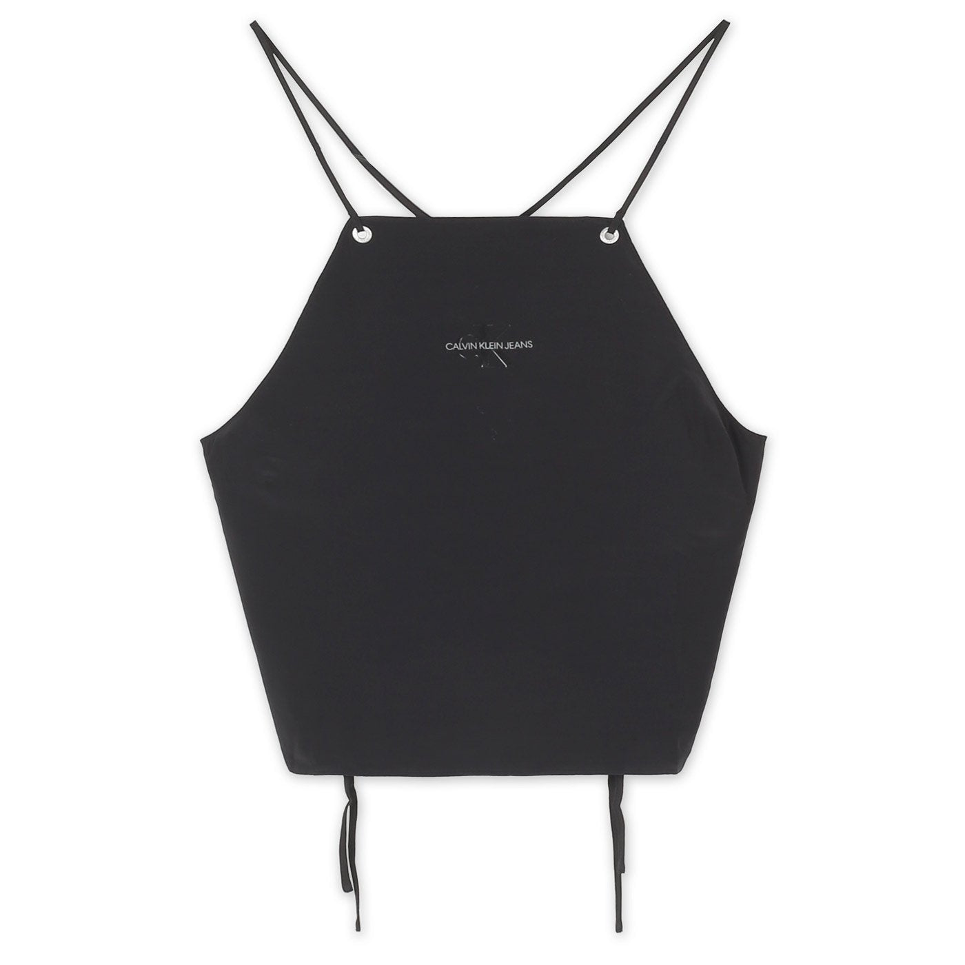 Calvin Klein Keresztpántos Top | Fekete Feliratos