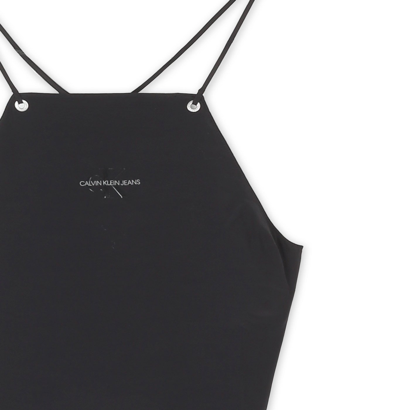 Calvin Klein Keresztpántos Top | Fekete Feliratos