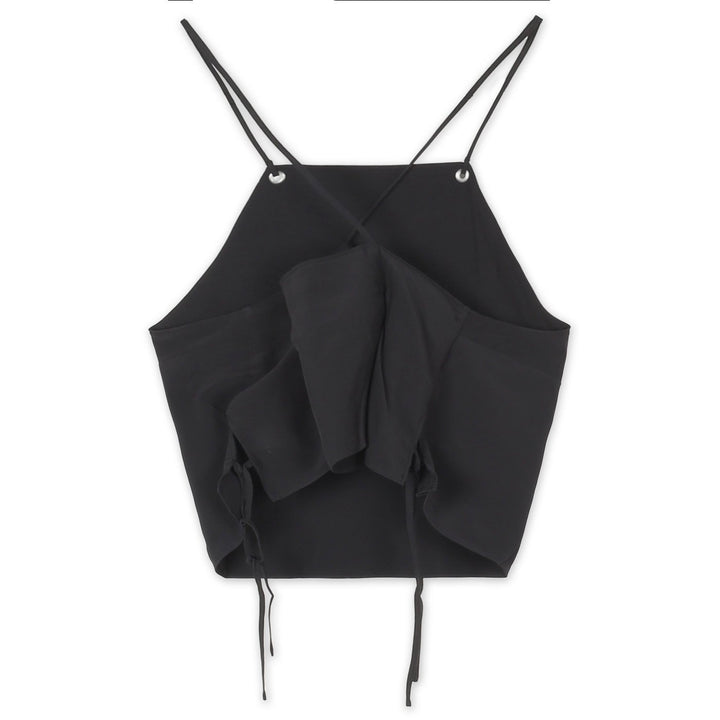 Calvin Klein Keresztpántos Top | Fekete Feliratos