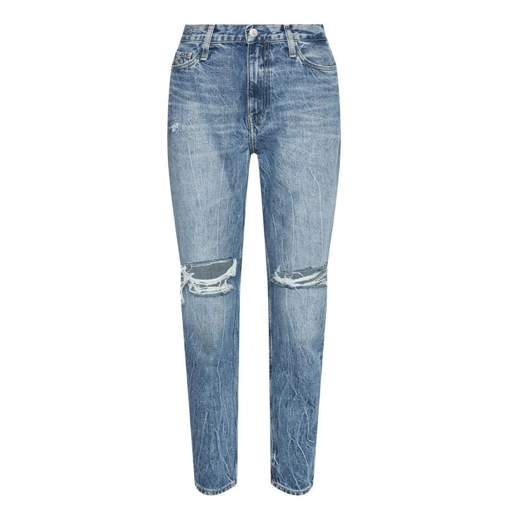 Calvin Klein Szaggatott Mom Jean Farmernadrág | Kék Koptatott