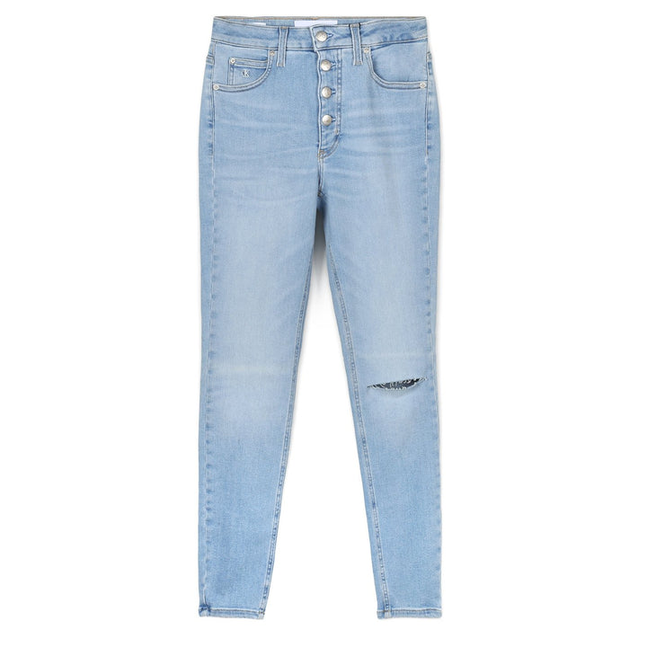 Calvin Klein Super Skinny Farmernadrág | Világoskék Szzaggatott