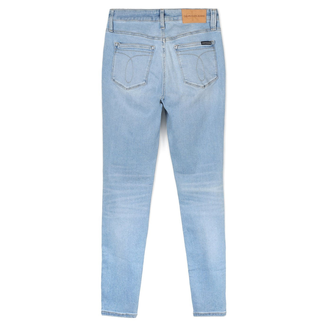 Calvin Klein Super Skinny Farmernadrág | Világoskék Szzaggatott
