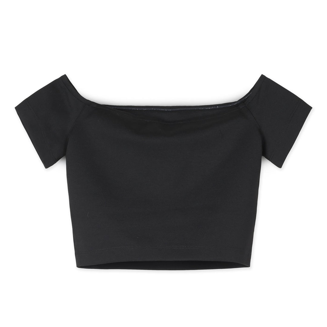Calvin Klein Rövid Ujjú Crop Felső | Fekete