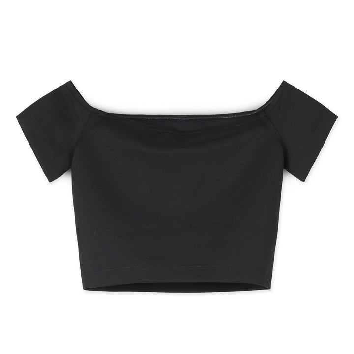 Calvin Klein Rövid Ujjú Crop Felső | Fekete