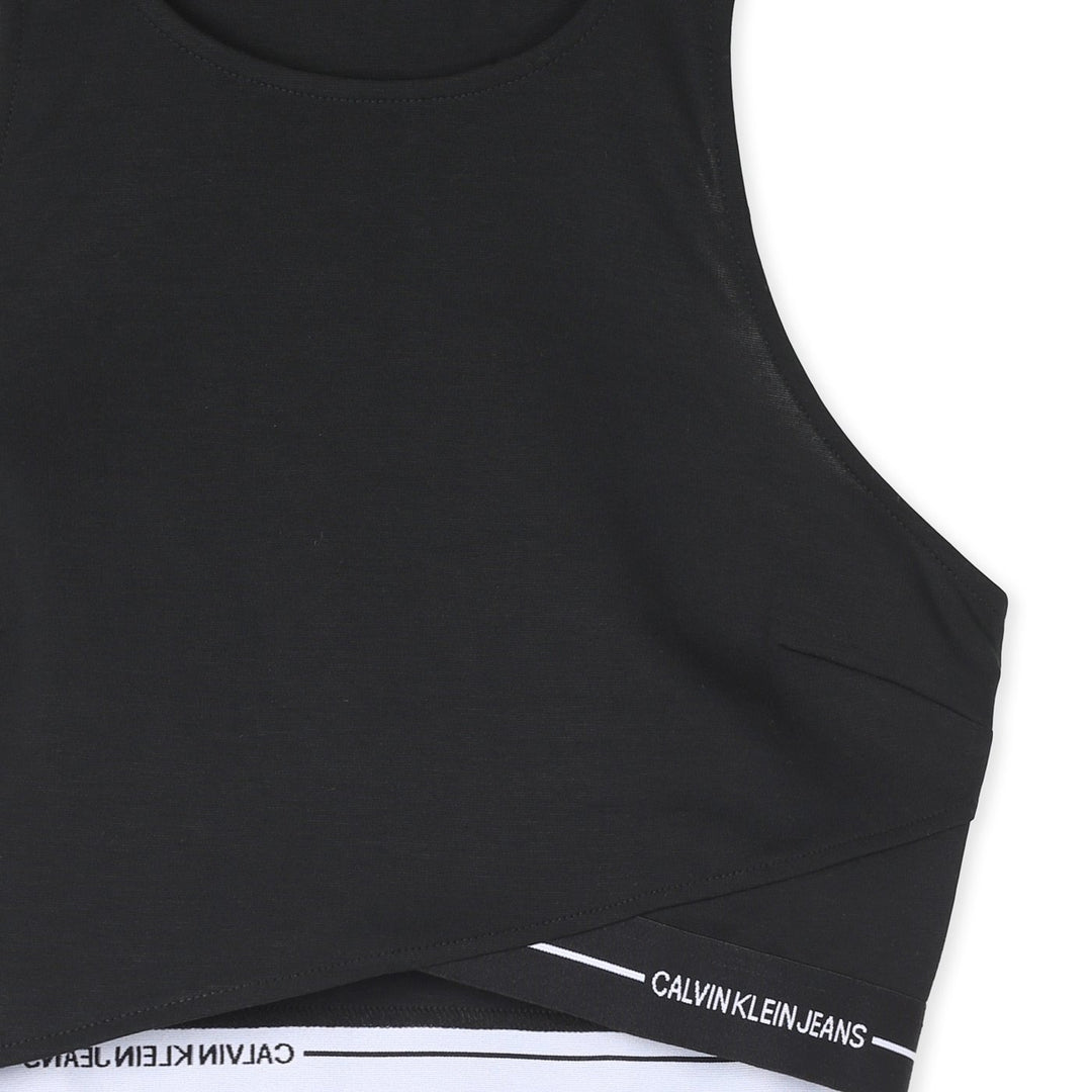 Calvin Klein Ujjatlan Felső | Fekete Feliratos
