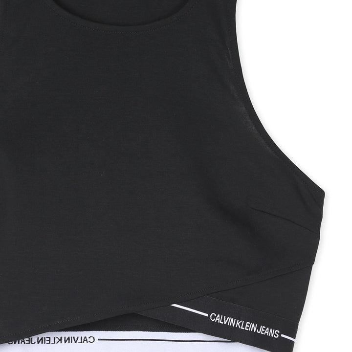Calvin Klein Ujjatlan Felső | Fekete Feliratos
