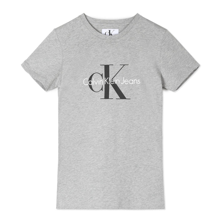 Calvin Klein Rövid Ujjú Póló | Szürke-Fekete Feliratos