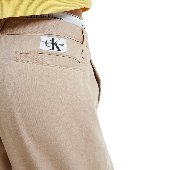 Calvin Klein 90's Straight Ch | Női Szövetnadrág | Sötétbézs