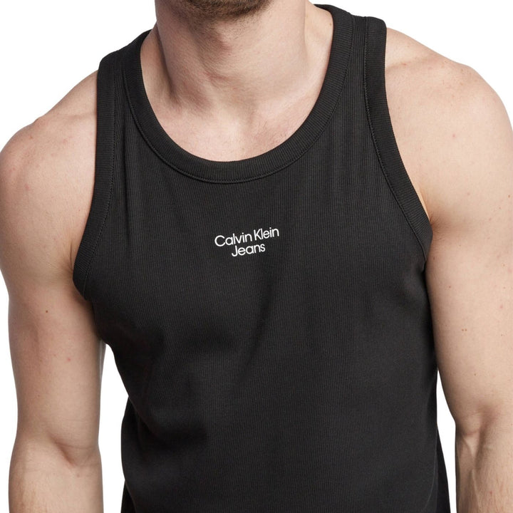 Calvin Klein  Trikó | Fekete Fehér Feliratos