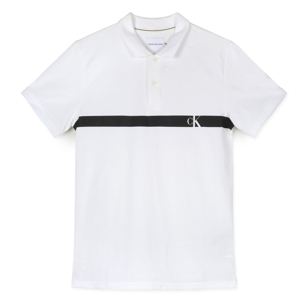 Calvin Klein Pólóing | Hófehér-Fekete Csíkos