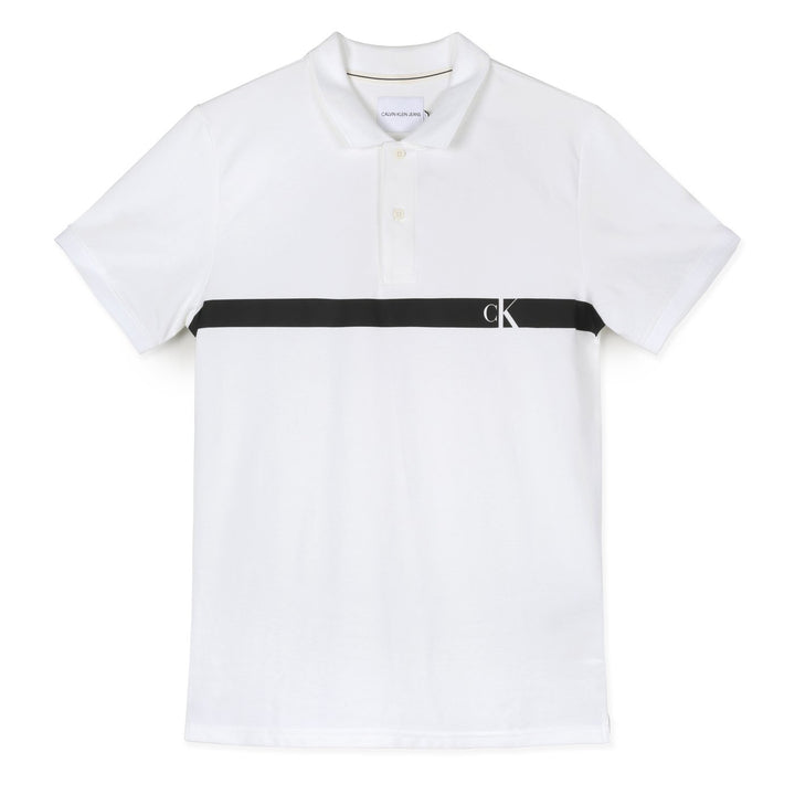 Calvin Klein Pólóing | Hófehér-Fekete Csíkos