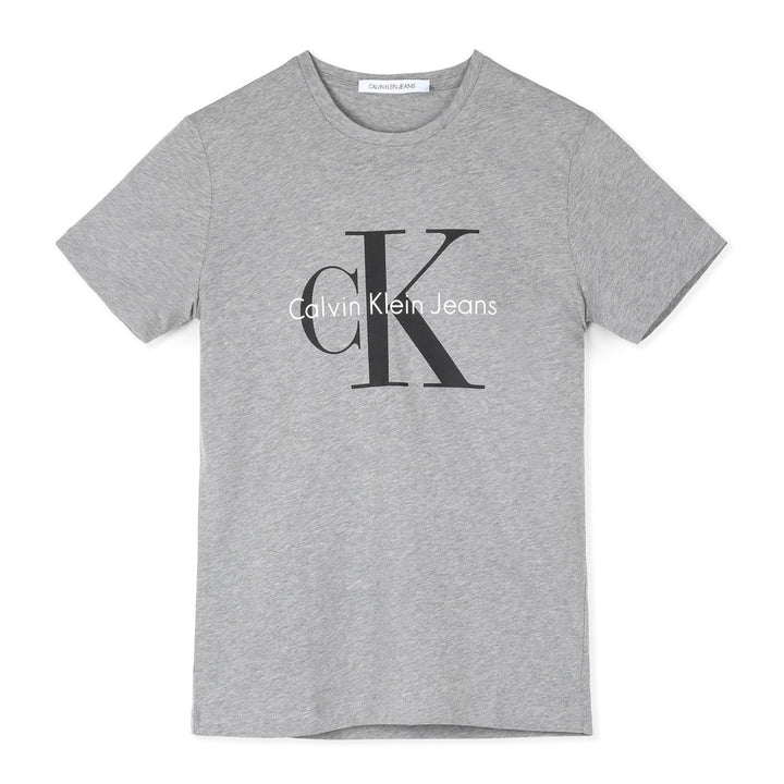 Calvin Klein Póló | Betonszürke-Fekete feliratos