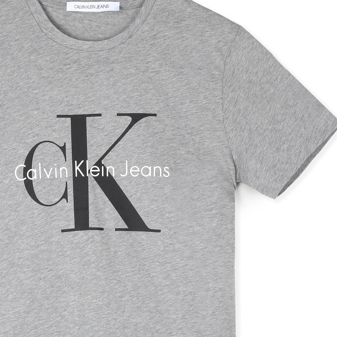 Calvin Klein Póló | Betonszürke-Fekete feliratos