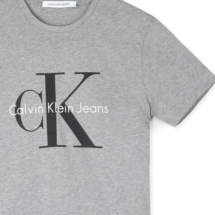 Calvin Klein Póló | Betonszürke-Fekete feliratos
