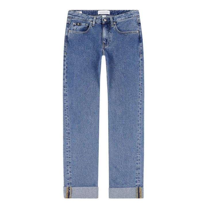 Calvin Klein 90s Straight Farmernadrág | Koptatott Kék