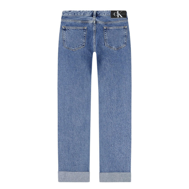 Calvin Klein 90s Straight Farmernadrág | Koptatott Kék
