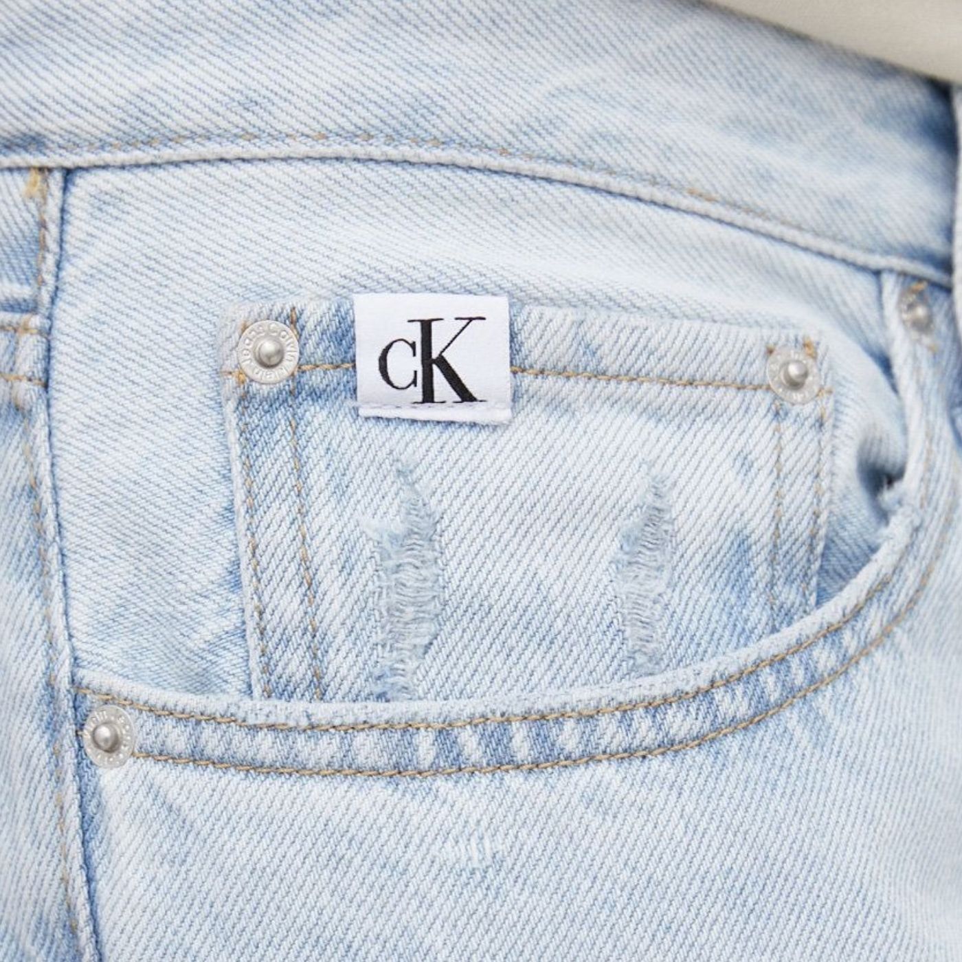 Calvin Klein 90s Straight Farmernadrág | Jég Kék