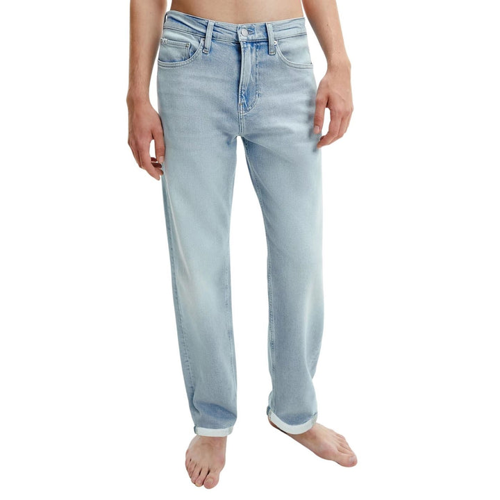 Calvin Klein 90s Straight Farmernadrág | Koptatott Világoskék