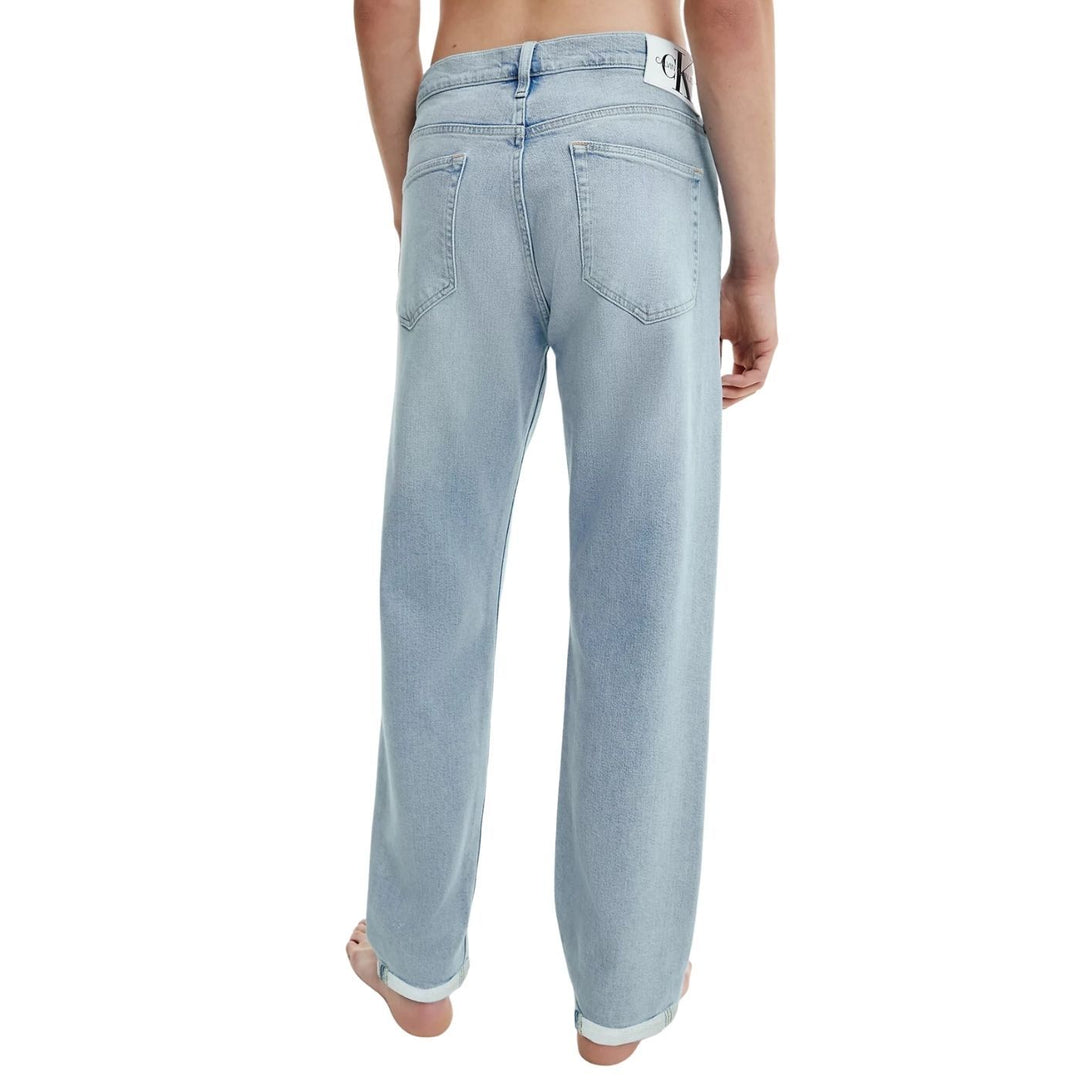 Calvin Klein 90s Straight Farmernadrág | Koptatott Világoskék