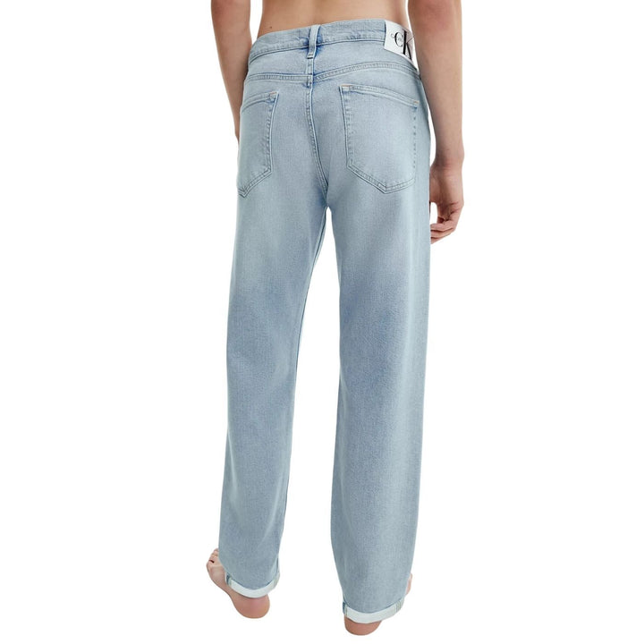 Calvin Klein 90s Straight Farmernadrág | Koptatott Világoskék