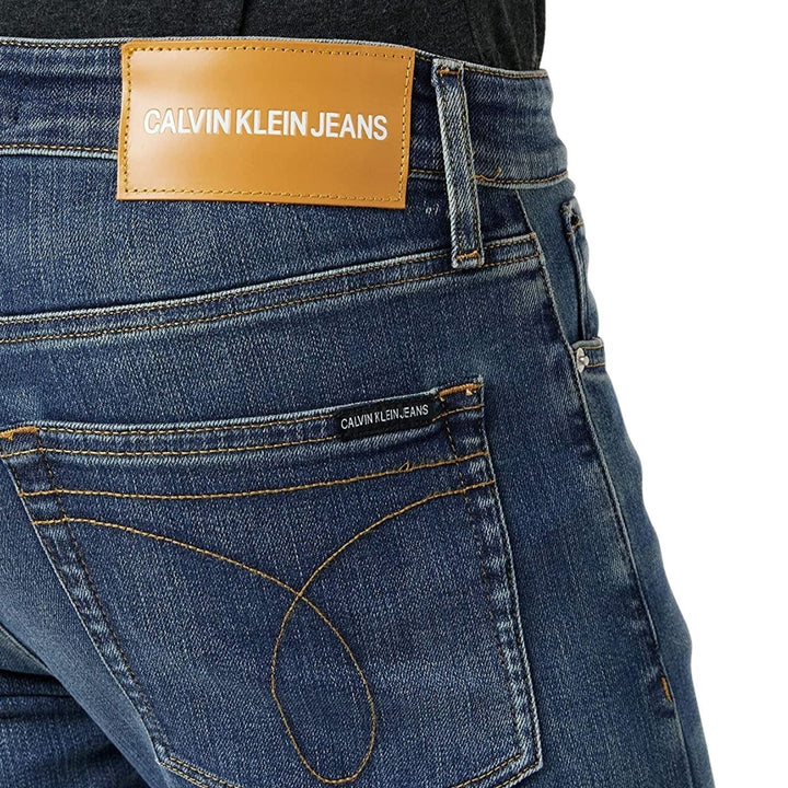 Calvin Klein CKJ026 Farmernadrág | Koptatott Sötétkék