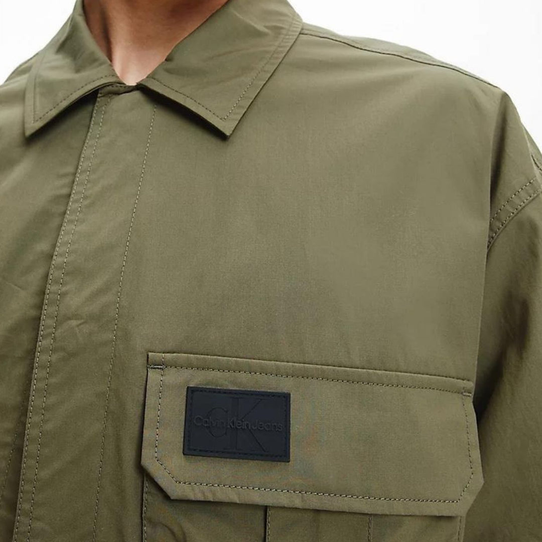 Calvin Klein Hosszú Ujjú Ing | Khaki Zöld