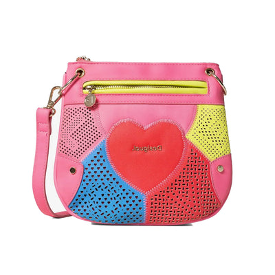Desigual Bols Heart Táska | Rózsaszín Mintás