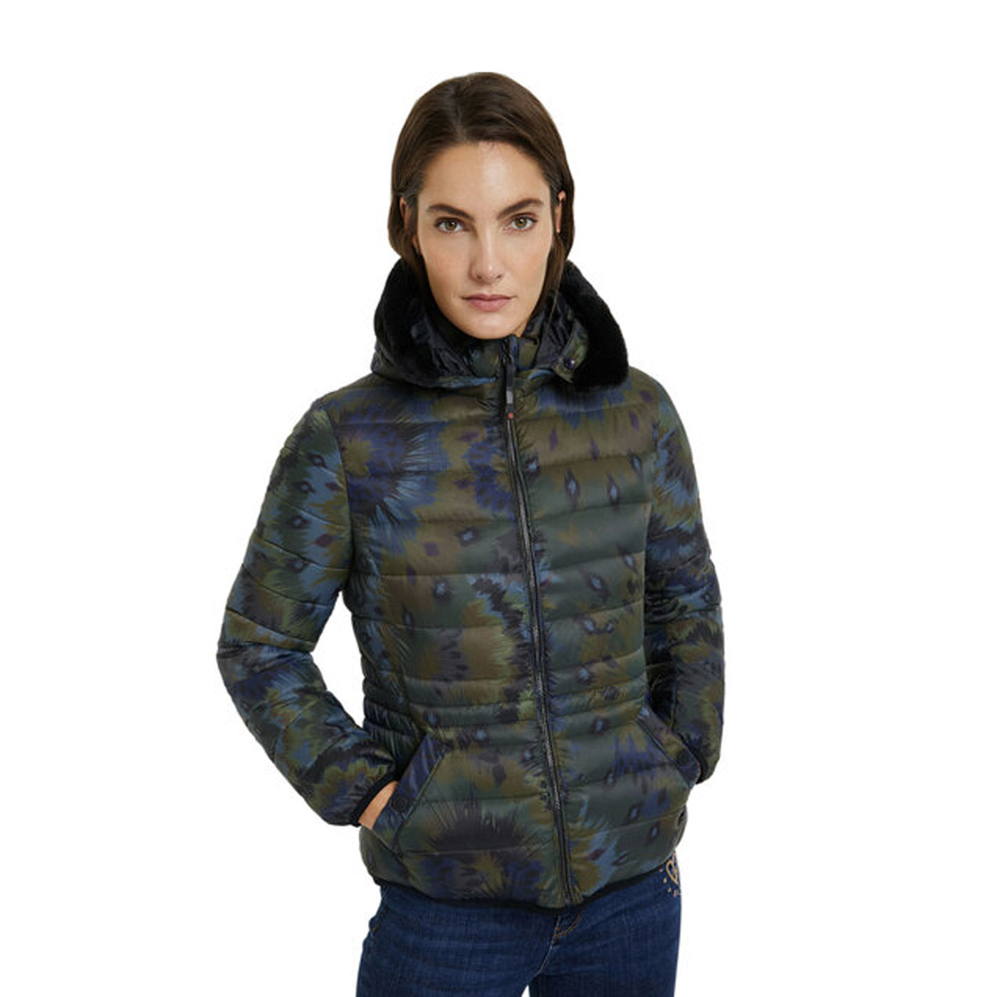 Desigual Padded Artic Dzseki | Mintás