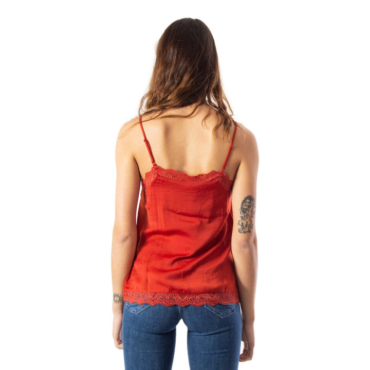 Vila Csipkebetétes Blúz | Piros