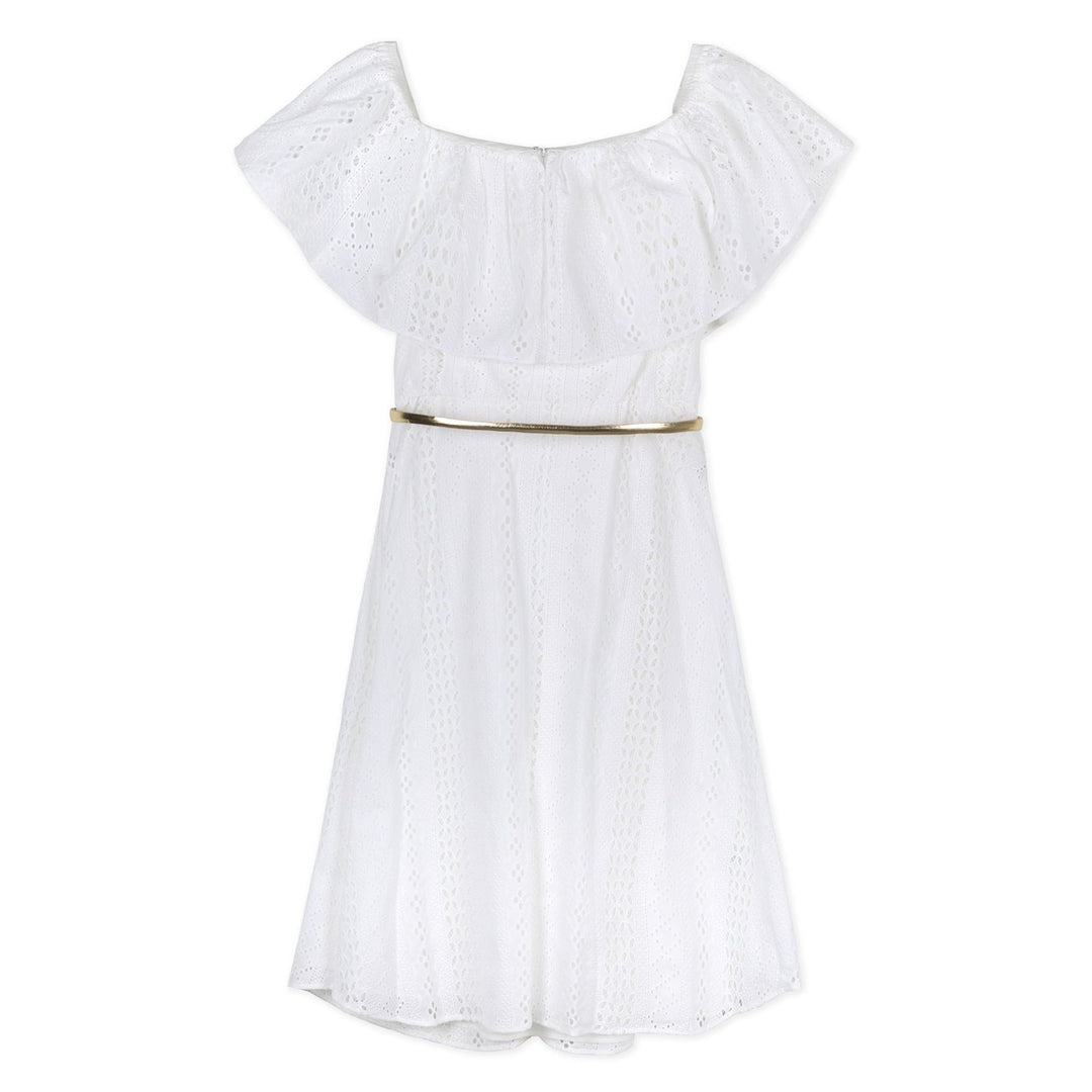Calvin Klein Midi Ruha | Fehér Csipkés