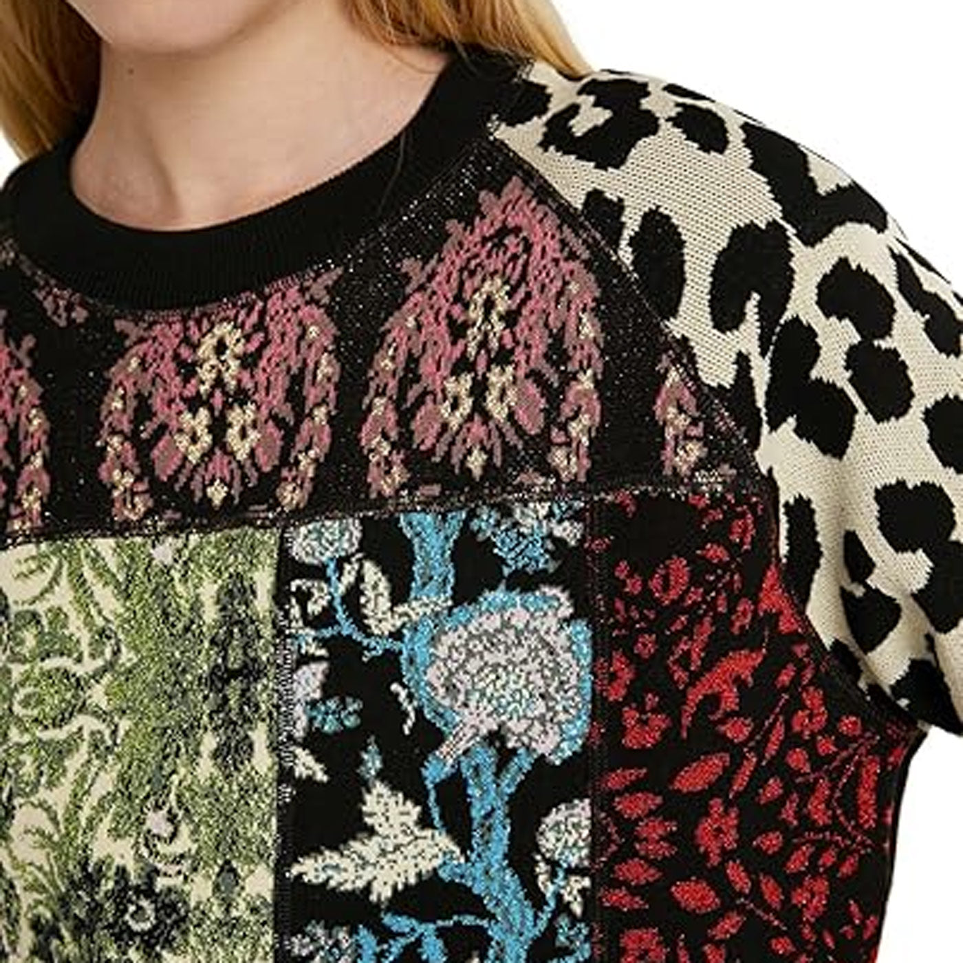 Desigual Női Jers Kilia Pulóver | Fekete