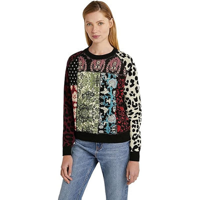 Desigual Női Jers Kilia Pulóver | Fekete