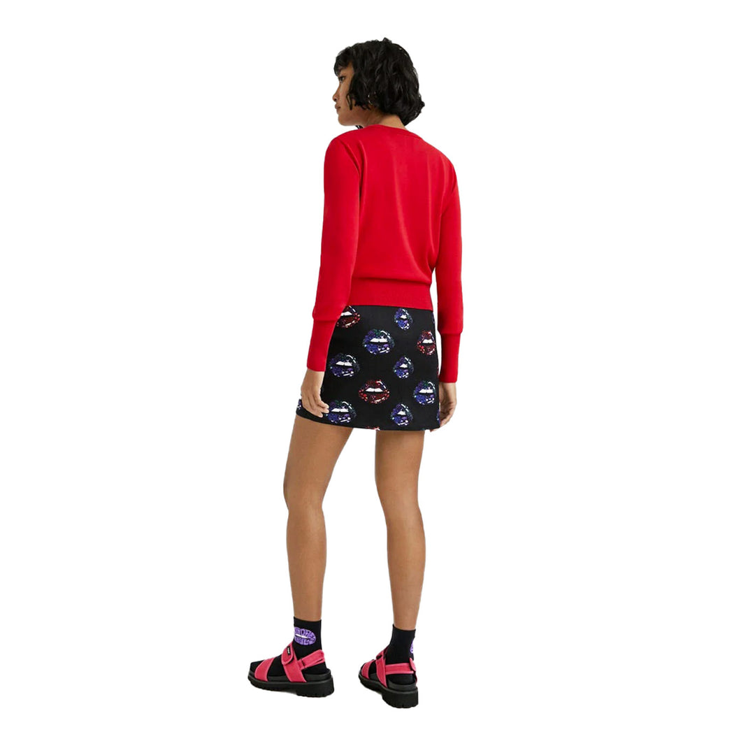 Desigual Jers Esopo Pulóver | Piros