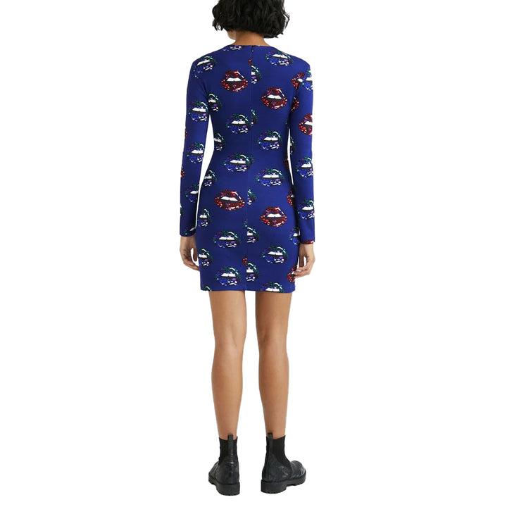 Desigual Vest Liliana Ruha | Sötétkék Mintás