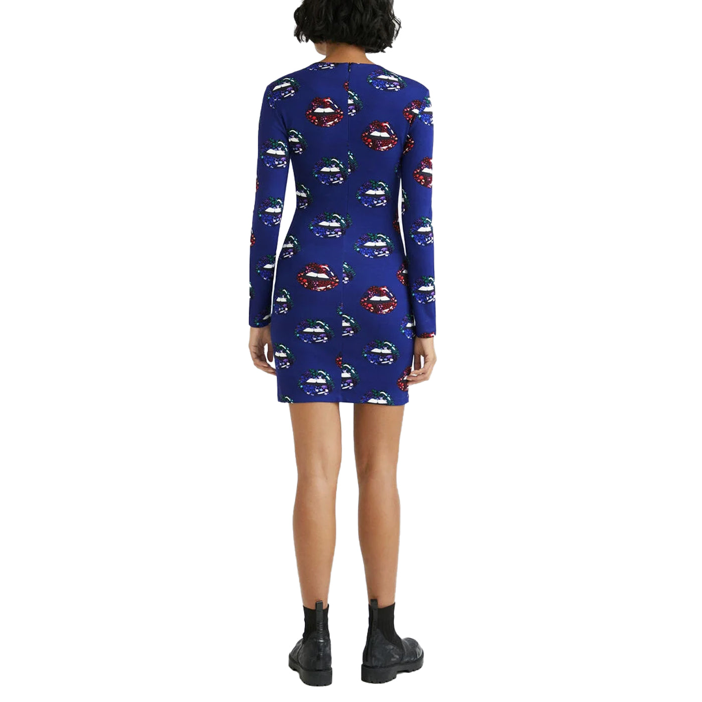 Desigual Vest Liliana Ruha | Sötétkék Mintás