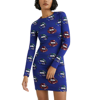 Desigual Vest Liliana Ruha | Sötétkék Mintás