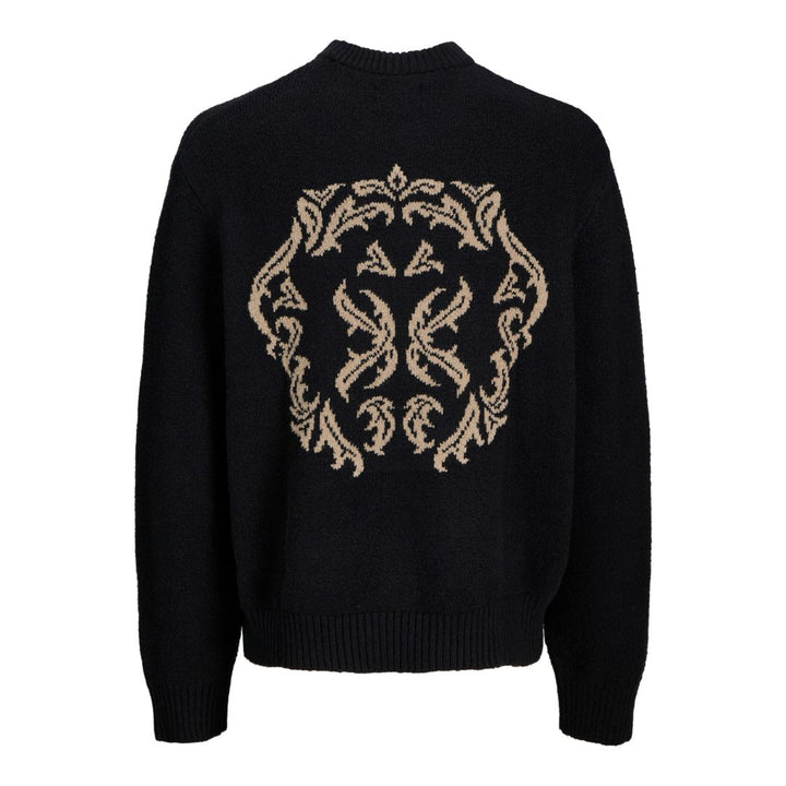 Jack&Jones Férfi Knit Crew Neck Pulóver I Fekete