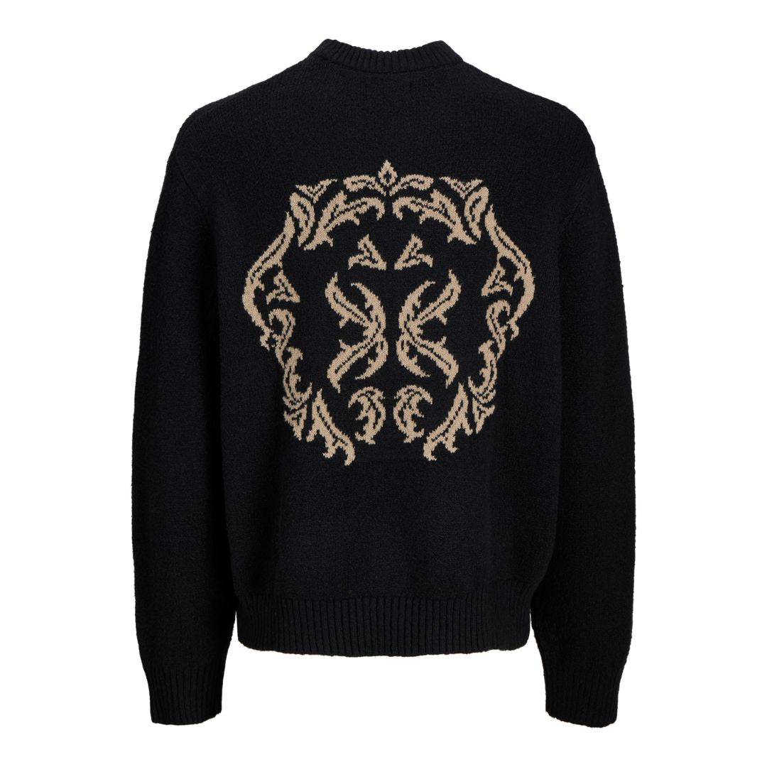 Jack&Jones Férfi Knit Crew Neck Pulóver I Fekete