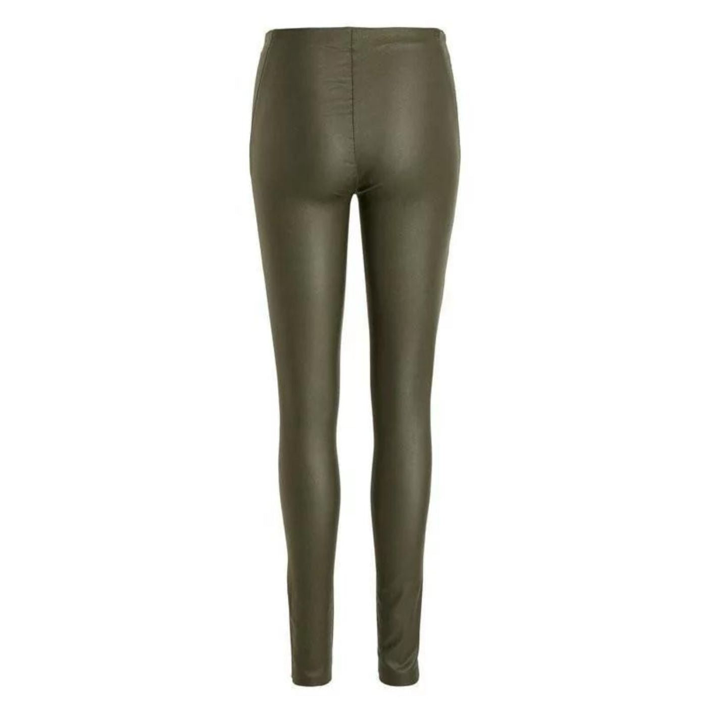 Object Coated Leggings Noos | Khaki