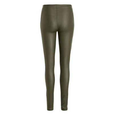 Object Coated Leggings Noos | Khaki