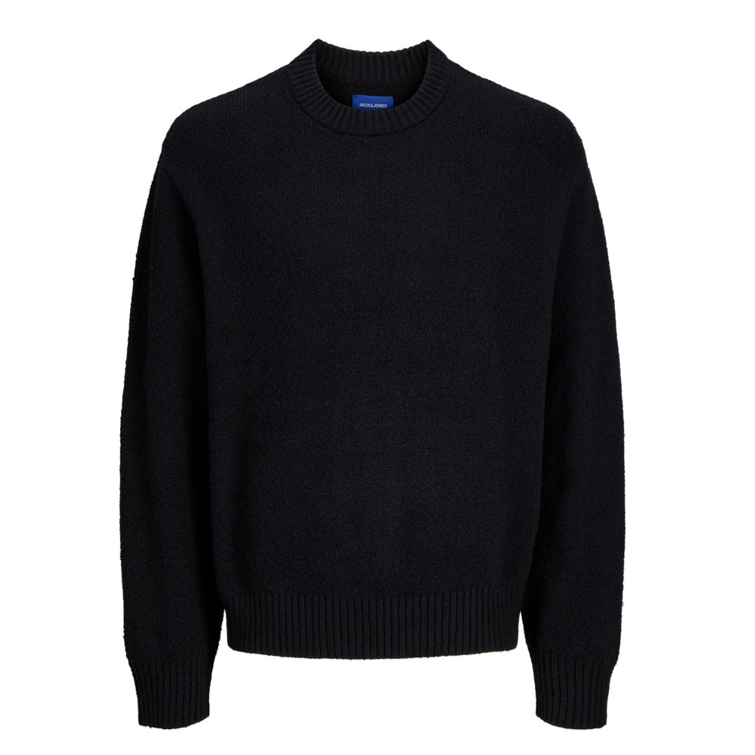 Jack&Jones Férfi Knit Crew Neck Pulóver I Fekete