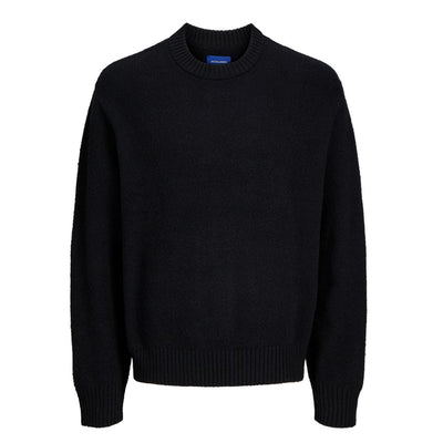 Jack&Jones Férfi Knit Crew Neck Pulóver I Fekete
