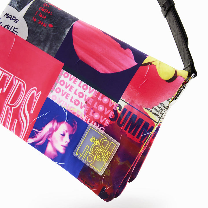 Desigual Női Fake News Dortmund  Flap Táska I Mintás