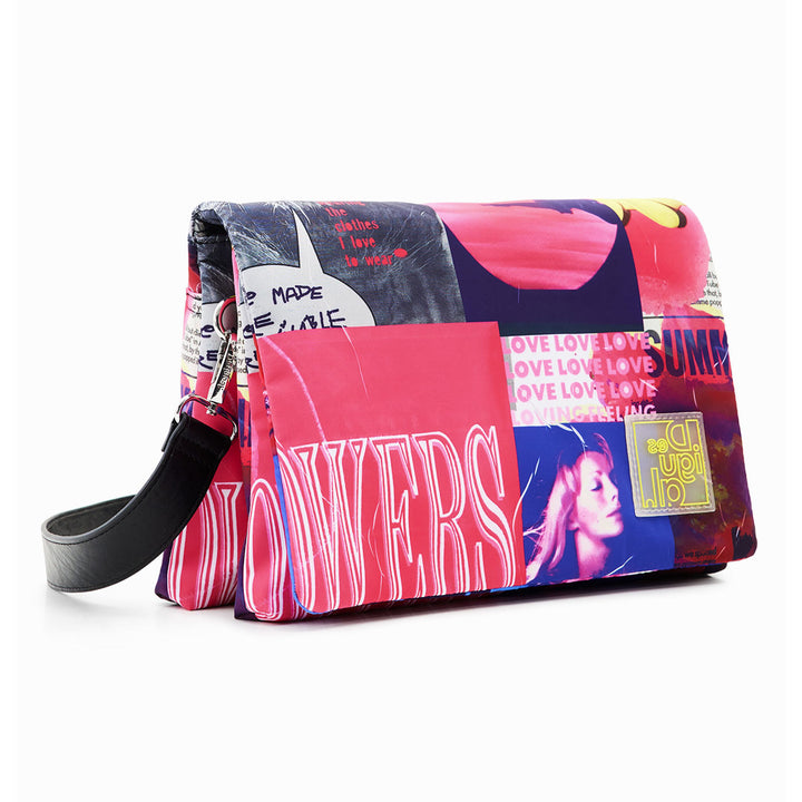 Desigual Női Fake News Dortmund  Flap Táska I Mintás