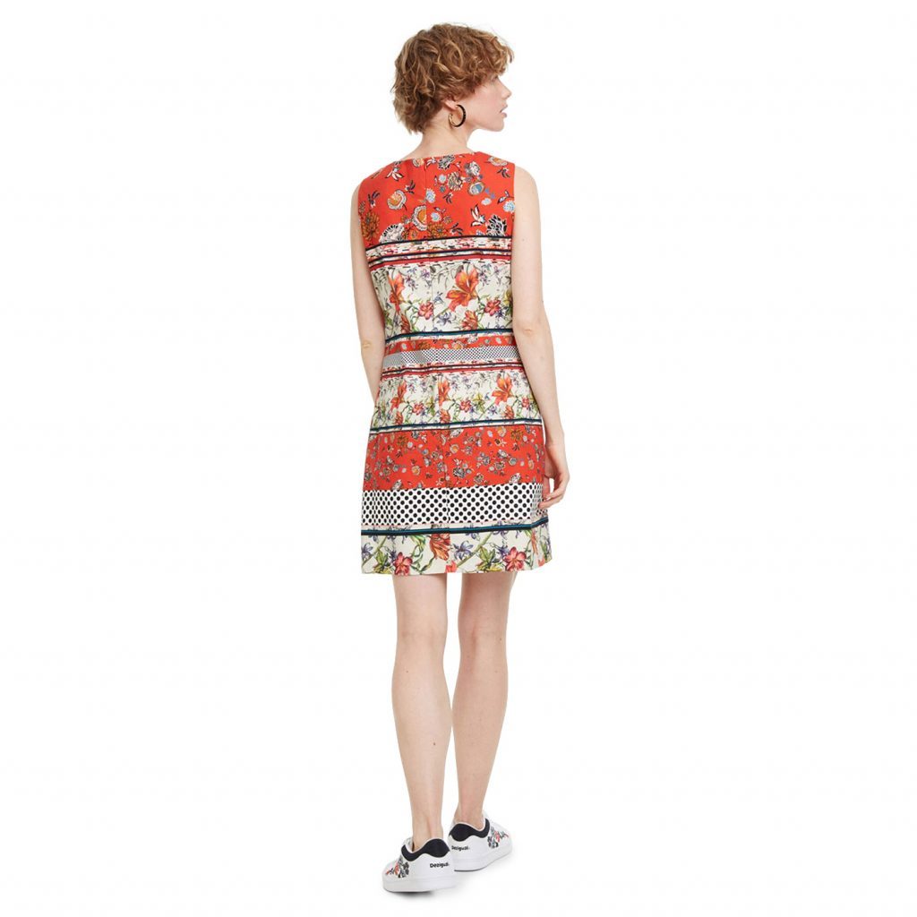 Desigual Karin Ujjatlan Ruha | Piros Virágmintás