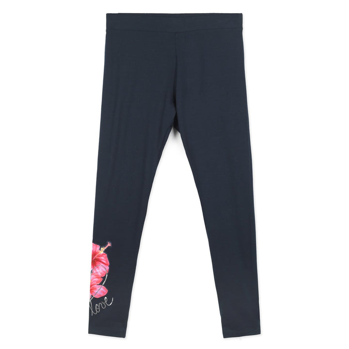 Desigual Hibiscus Leggings | Fekete Mintás
