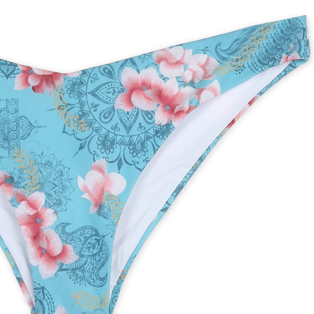 Desigual Hindi Dancer Bikini Alsó | Kék Virágmintás
