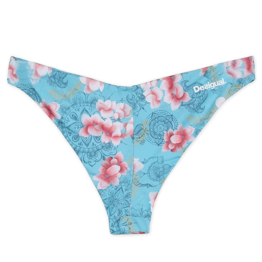 Desigual Hindi Dancer Bikini Alsó | Kék Virágmintás